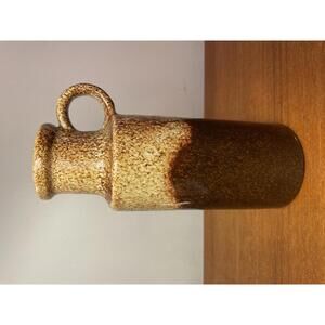 Vintage Scheurich West German Pottery Vase 401-20 Brown Glaze 8"